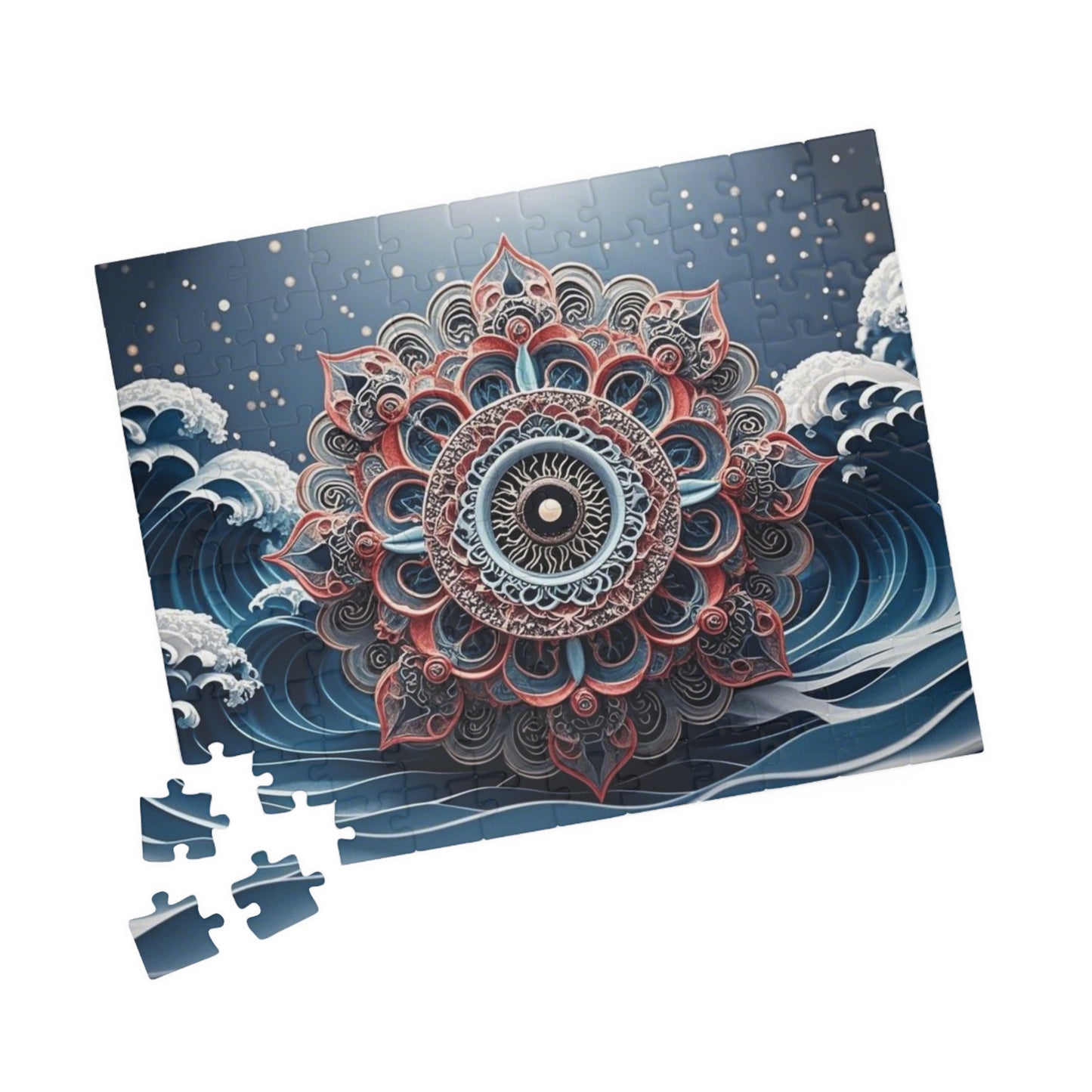 Intricate Mandala Puzzle, Meditation Art Puzzle, Relaxing Activity, Mindfulness Gift, Family Game Night, Home Decor Puzzle