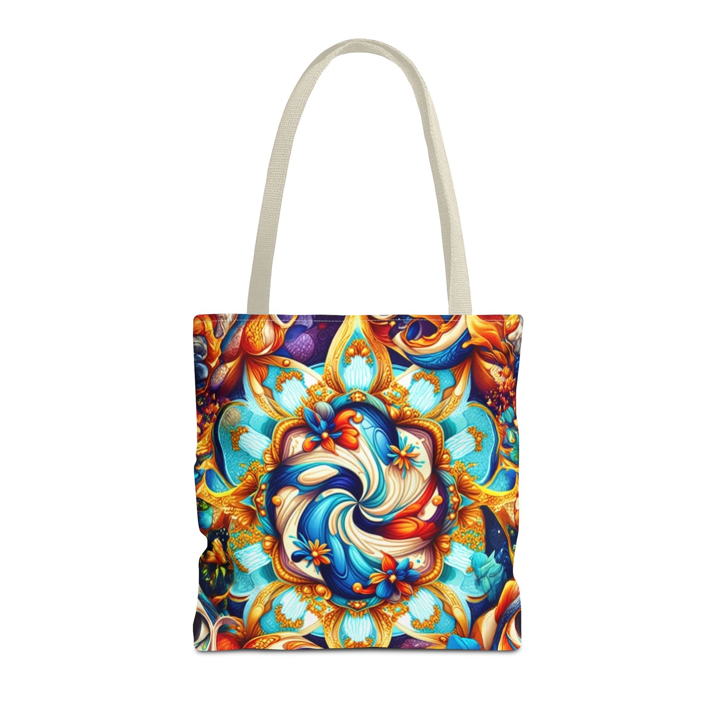 Vibrant Floral Tote Bag – Stylish Reusable Shopping Bag, Boho Beach Tote, Eco-Friendly Gift, Art-Inspired Carry-All