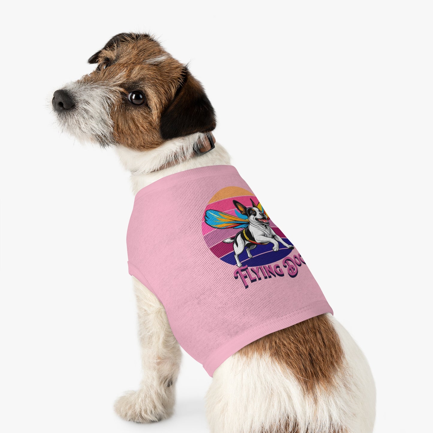 Fly High Pet Tank Top Dogs, Summer Dog Apparel, Cute Dog Shirt, Pet Gift for Dog Lovers, Perfect for Dog Parties