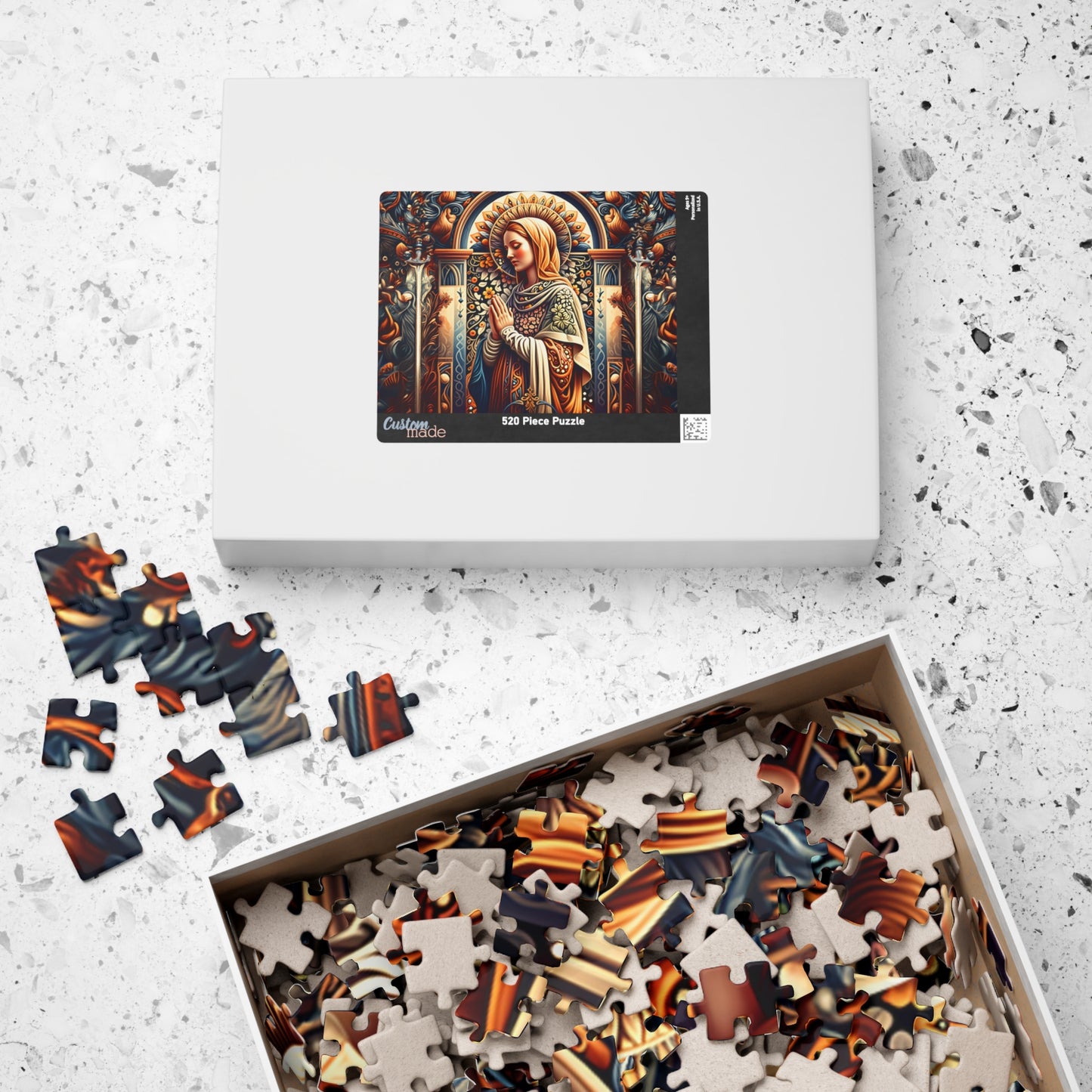 Puzzle of Serenity | Religious Art Puzzle, Jigsaw Puzzle for Meditation, Spiritual Gift, Home Decor, Mindfulness Activity