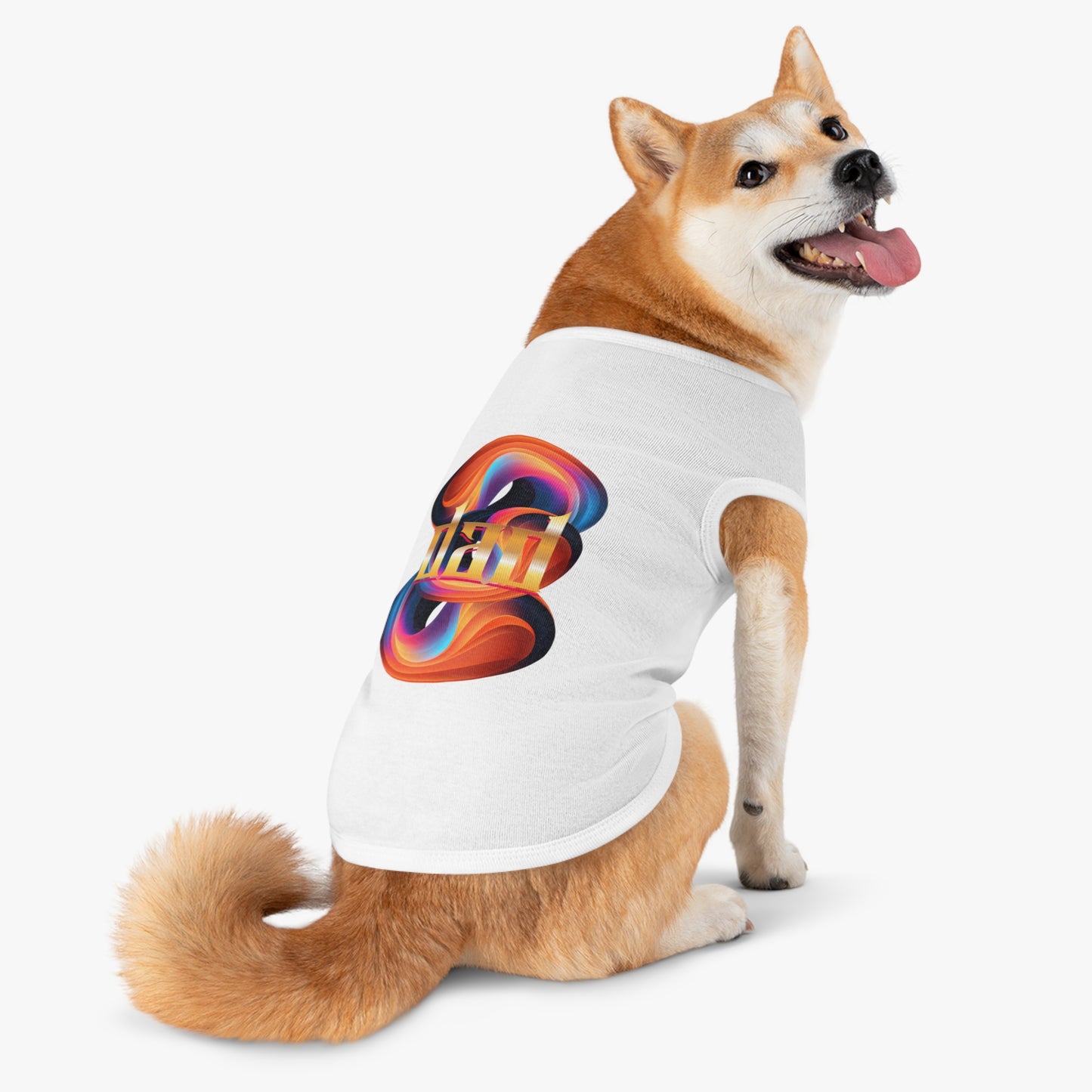 Vibrant Pet Tank Top with Colorful Design, Funny Pet Shirt, Dog Apparel, Cat Clothing, Pet Fashion, Summer Wear
