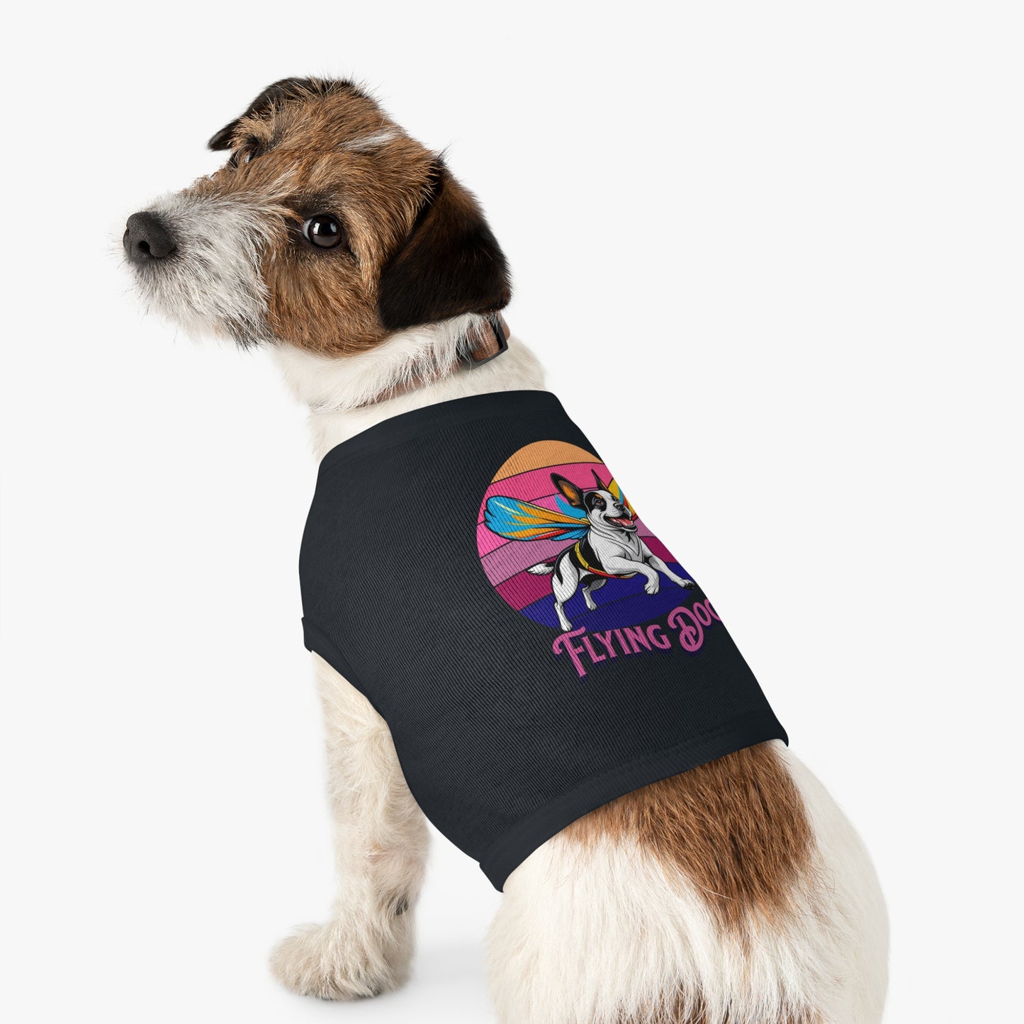 Fly High Pet Tank Top Dogs, Summer Dog Apparel, Cute Dog Shirt, Pet Gift for Dog Lovers, Perfect for Dog Parties