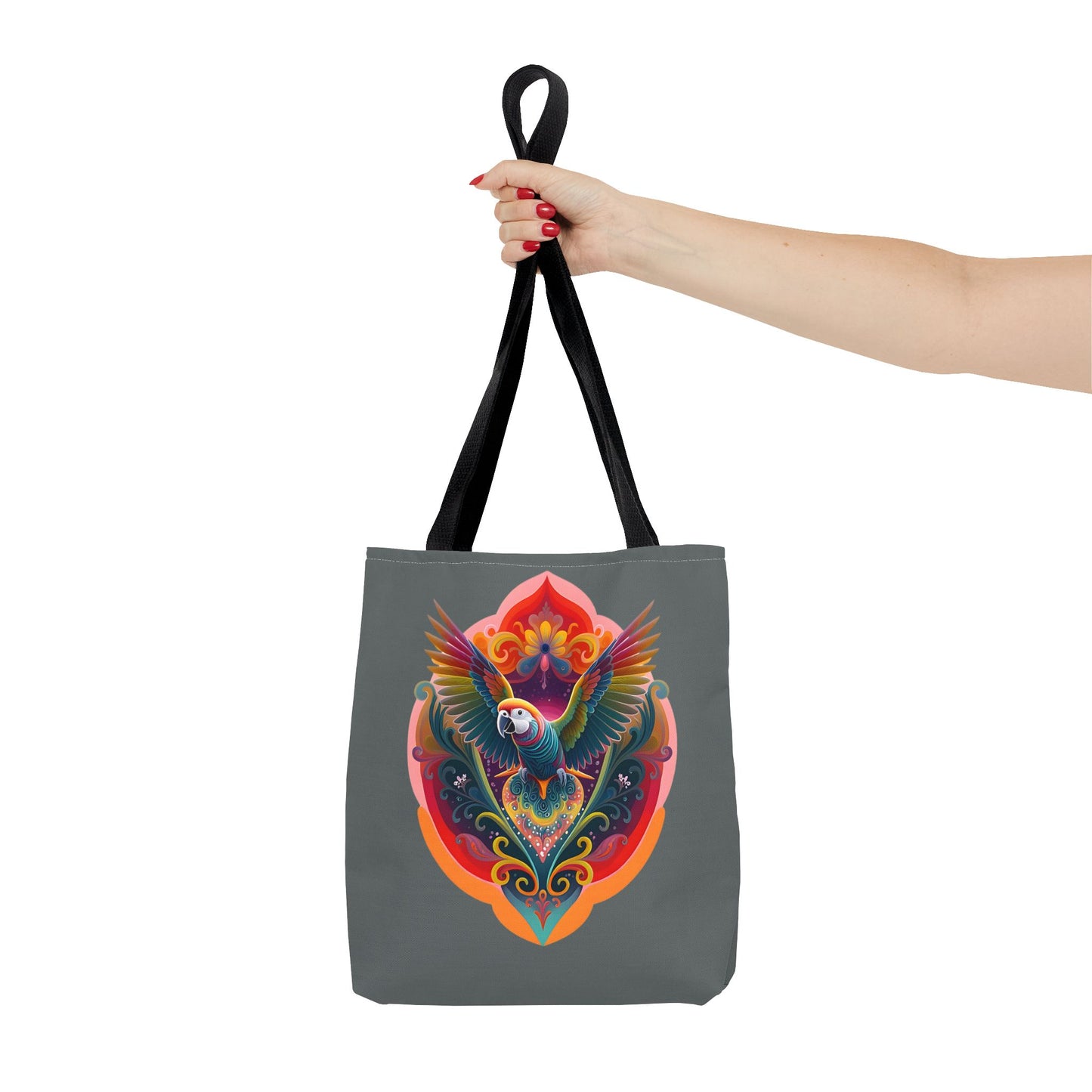 Colorful Parrot Tote Bag | Eco-Friendly Shopping Bag, Beach Tote, Art Print Bag, Gift for Bird Lovers, Fun Everyday Use