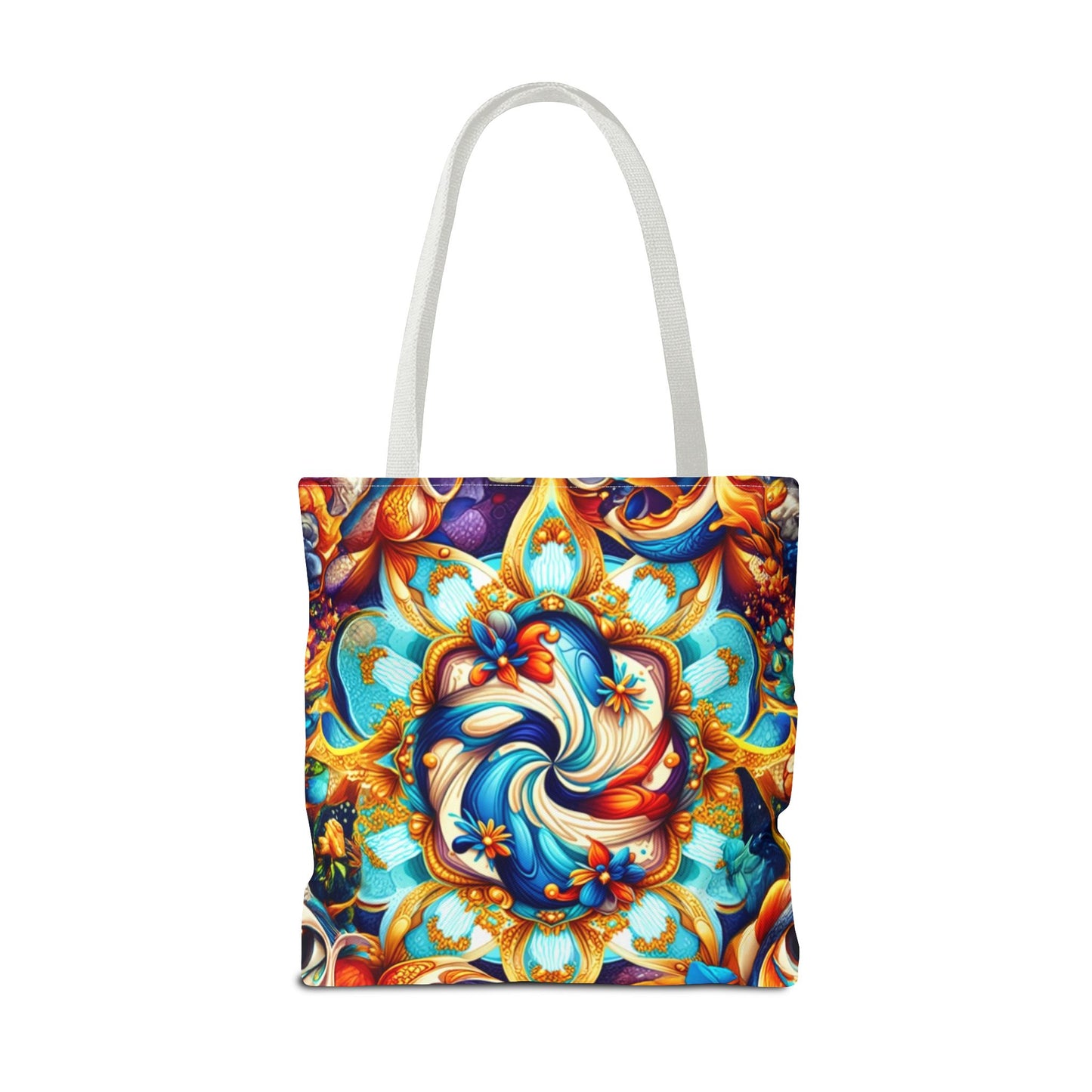 Vibrant Floral Tote Bag – Stylish Reusable Shopping Bag, Boho Beach Tote, Eco-Friendly Gift, Art-Inspired Carry-All