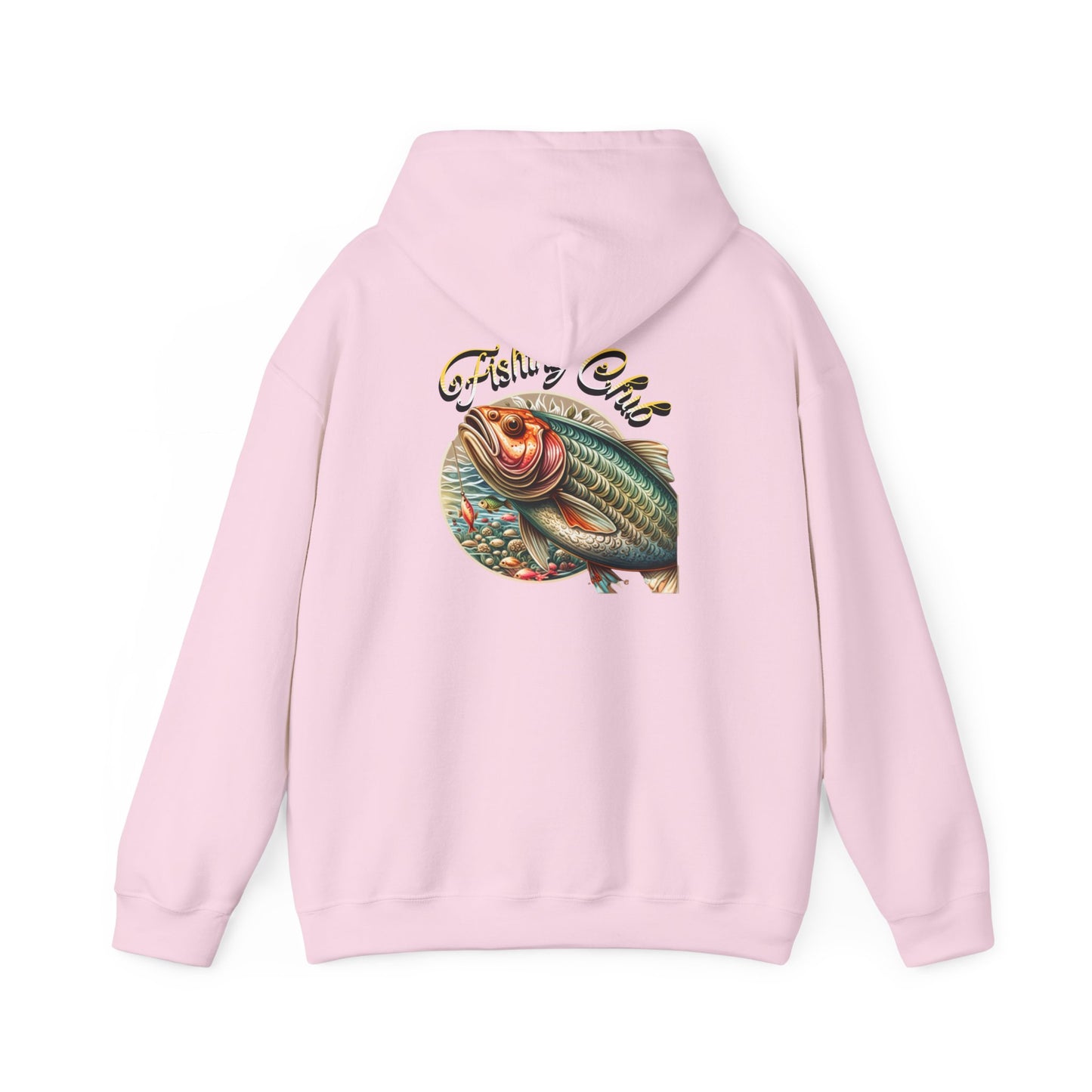 Fishing Club Hoodie, Unisex Heavy Blend Sweatshirt, Cool Fishing Gear, Outdoor Gift for Anglers, Casual Fishing Apparel