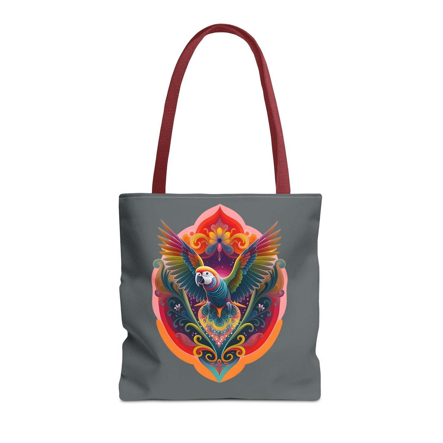 Colorful Parrot Tote Bag | Eco-Friendly Shopping Bag, Beach Tote, Art Print Bag, Gift for Bird Lovers, Fun Everyday Use