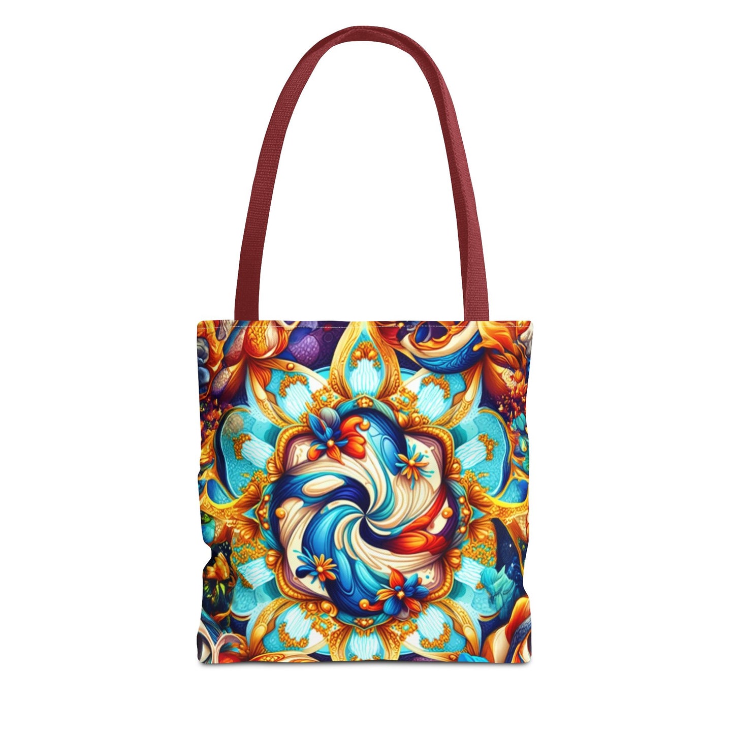 Vibrant Floral Tote Bag – Stylish Reusable Shopping Bag, Boho Beach Tote, Eco-Friendly Gift, Art-Inspired Carry-All