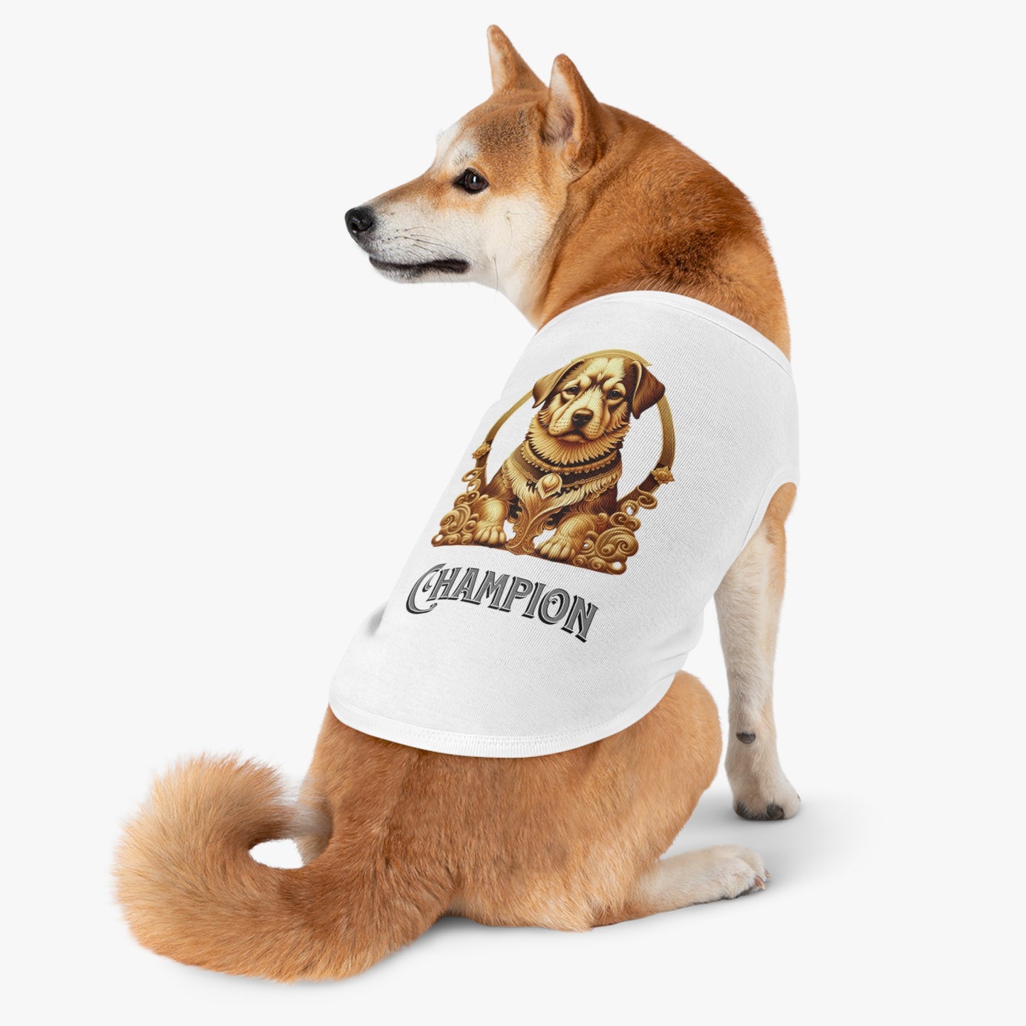 Champion Pet Tank Top for Dogs, Stylish Dog Apparel, Pet Summer Wear, Dog Costume, Gift for Dog Lovers