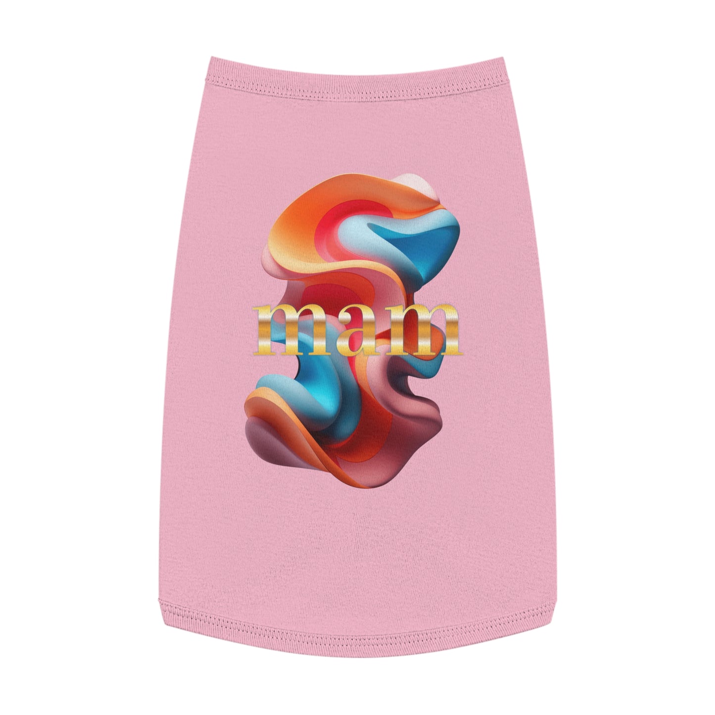 Colorful Pet Tank Top for Summer Fun, Pet Apparel, Dog Fashion, Cute Dog Clothes, Gifts for Pet Lovers
