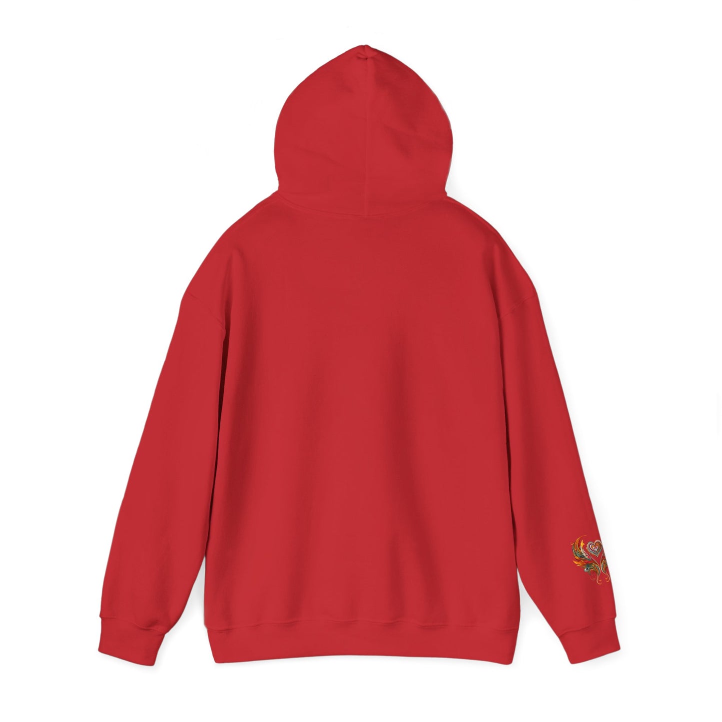Colorful Heart Design Hooded Sweatshirt, Cozy Sweatshirt, Unisex Pullover, Gift for Him, Gift for Her, Casual Wear, Layering Essentials