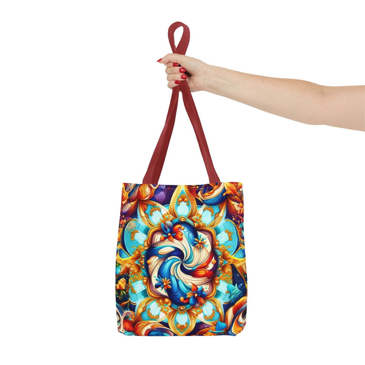 Vibrant Floral Tote Bag – Stylish Reusable Shopping Bag, Boho Beach Tote, Eco-Friendly Gift, Art-Inspired Carry-All