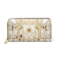 Art Deco Gold Sun Zipper Wallet