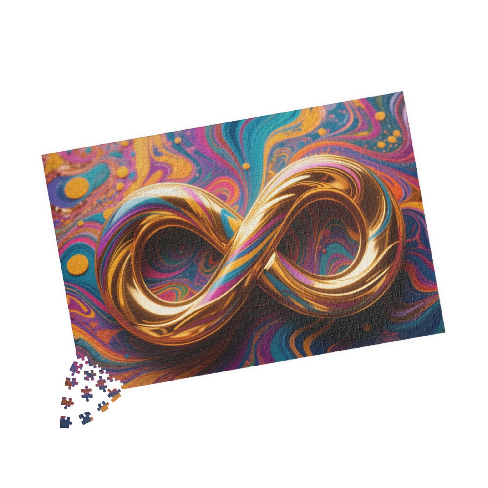 Infinity Puzzle Art -  1014-piece, Fun for Family Game Night, Unique Gift for All Ages, Colorful Decor, Mindfulness Activity