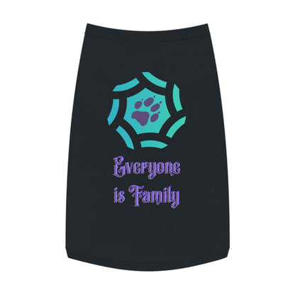 Cute Pet Tank Top - Everyone is Family Design | Dog Shirt, Cat Apparel, Pet Gift, Family Pet Look, Summer Wear