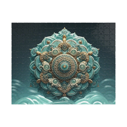 Intricate Mandala Puzzle - Unique 110, 252, 520, 1014-piece Jigsaw for Mindful Relaxation, Gift for Puzzle Lovers, Home Decor, Meditation