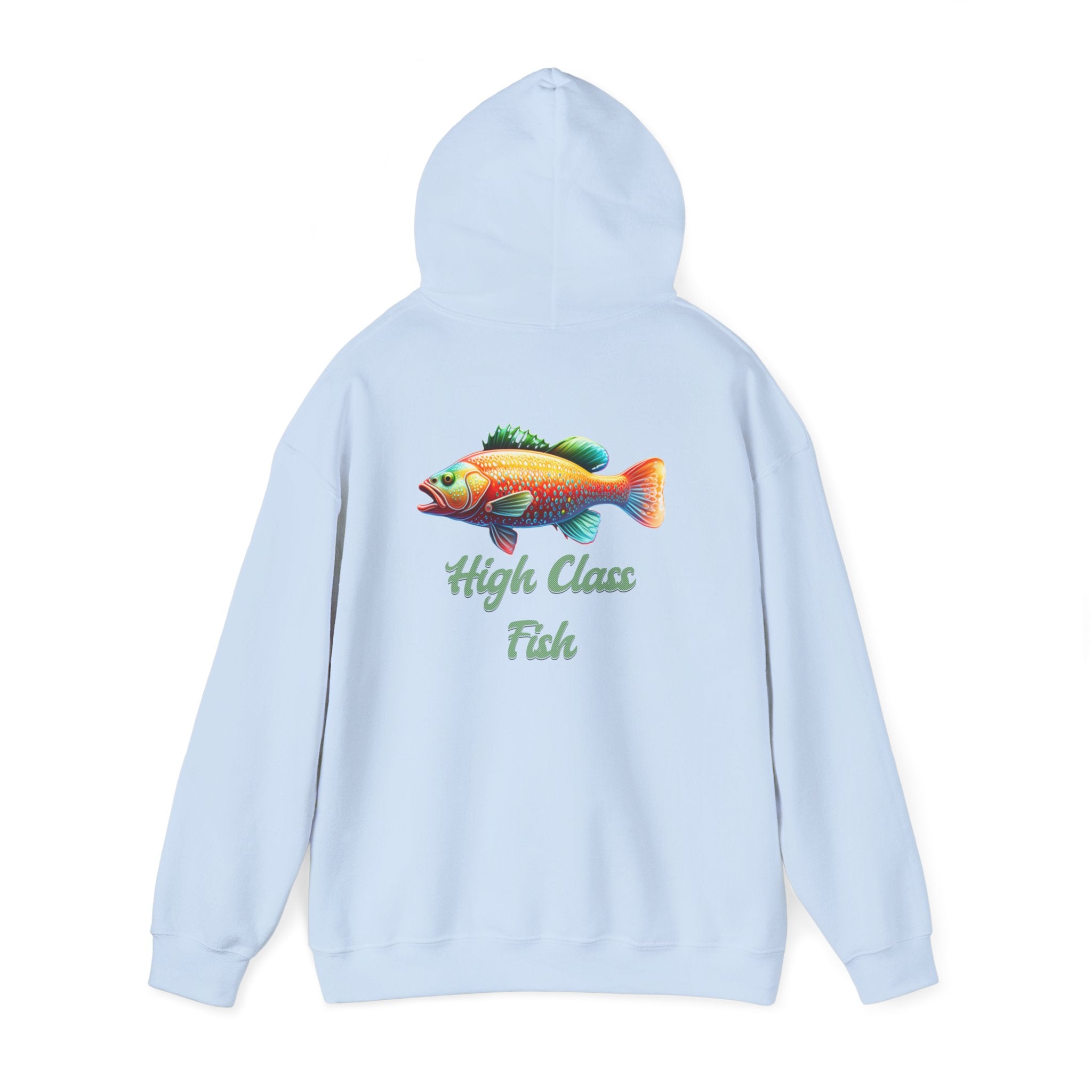 High Class Fish Hoodie - Unisex Heavy Blend Sweatshirt, Cozy Gift for Fishing Enthusiasts, Great for Outdoors, Casual Wear, Birthday Gift