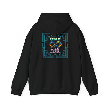 Infinite Possibilities Unisex Heavy Blend Hooded Sweatshirt, Cozy Hoodie, Gift for Her/Him, Casual Wear, Inspirational Sweatshirt