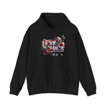 Lucky Chance Hooded Sweatshirt | Cozy Comfort, Unisex Hoodie, Perfect for Casual Outings, Great Gift for Birthdays, Lucky Charm Apparel