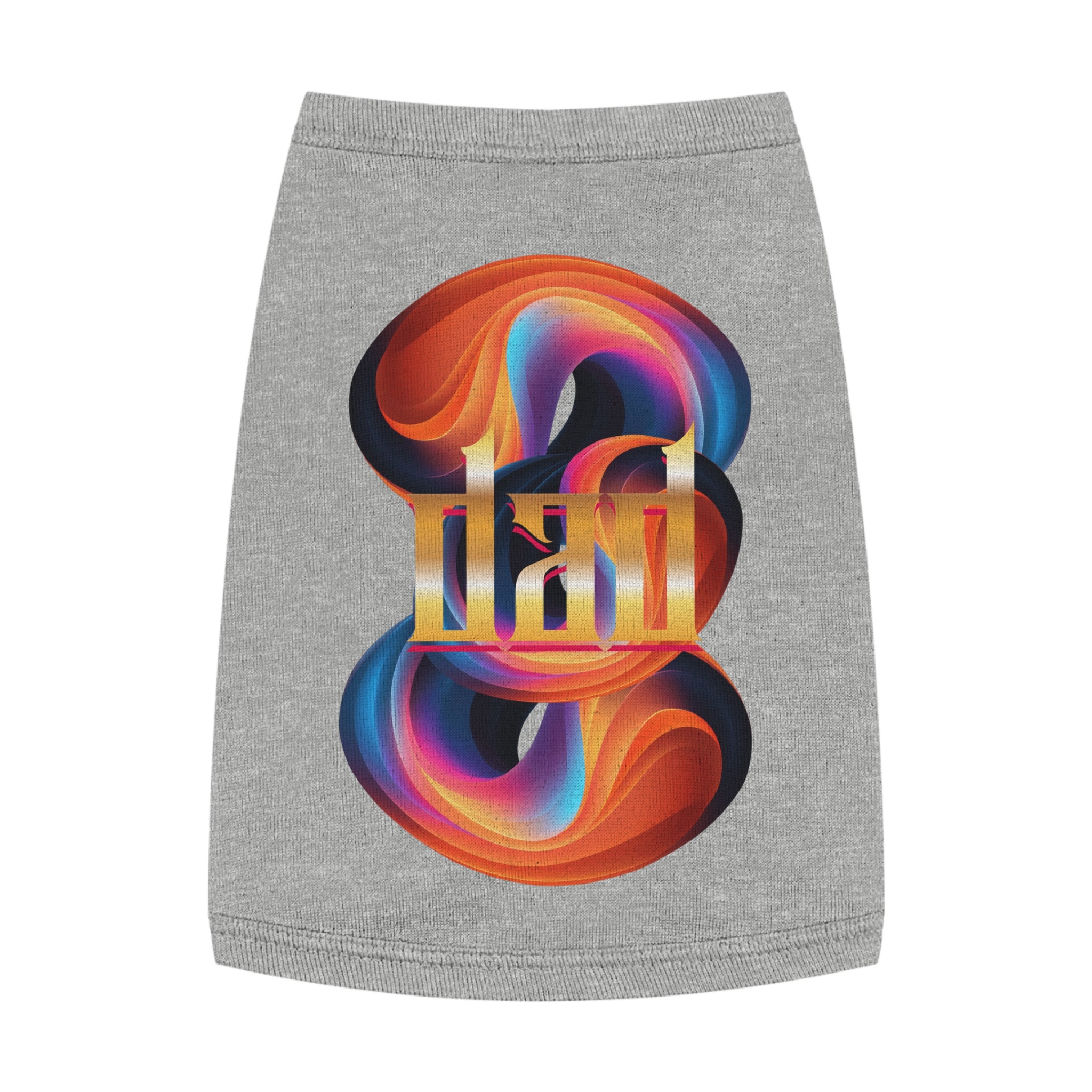 Vibrant Pet Tank Top with Colorful Design, Funny Pet Shirt, Dog Apparel, Cat Clothing, Pet Fashion, Summer Wear