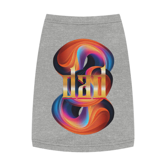 Vibrant Pet Tank Top with Colorful Design, Funny Pet Shirt, Dog Apparel, Cat Clothing, Pet Fashion, Summer Wear