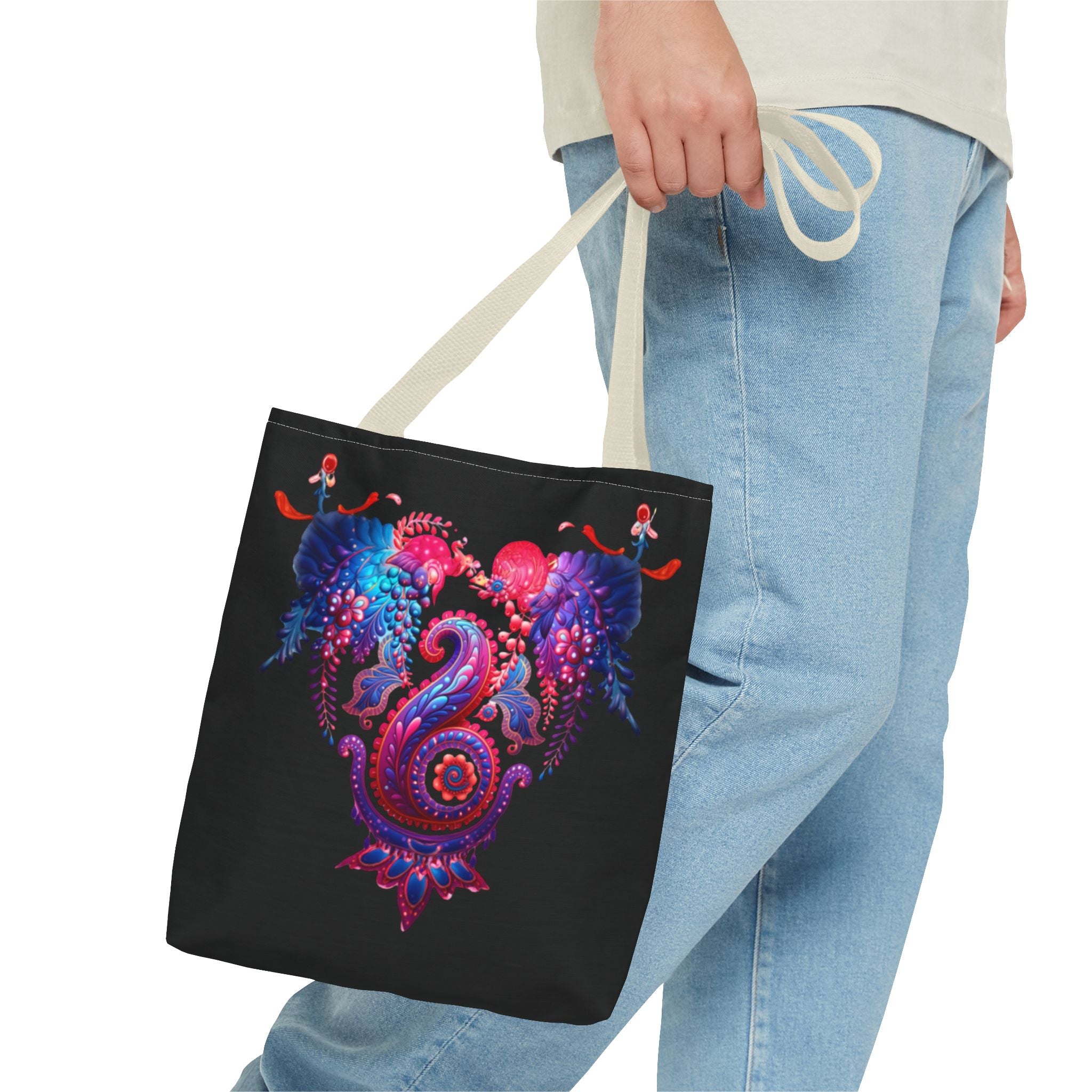 Colorful Artistic Tote Bag, Stylish Bag for Art Lovers, Perfect for Shopping, Beach, Weekend Getaways, Gift for Her