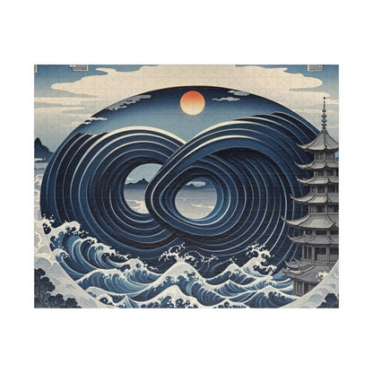 Puzzle - Japanese Wave Motif and Infinity