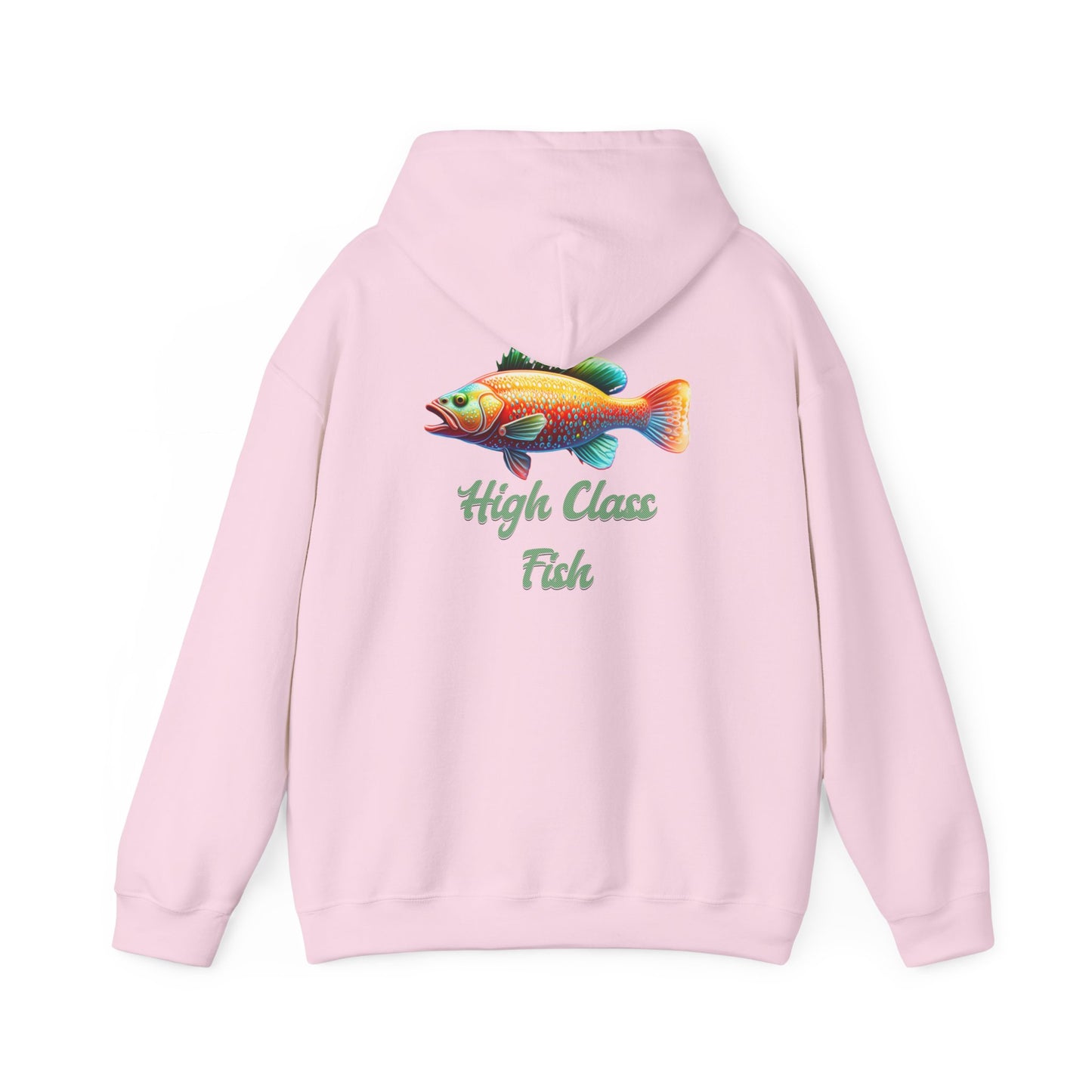 High Class Fish Hoodie - Unisex Heavy Blend Sweatshirt, Cozy Gift for Fishing Enthusiasts, Great for Outdoors, Casual Wear, Birthday Gift