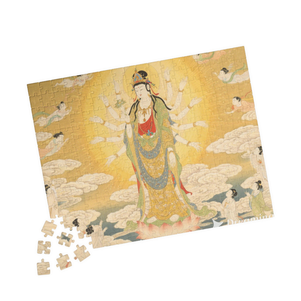 Serene Buddhaパズル - 1014ピース、瞑想アート、マインドフルネス、家族の絆を深めるアクティビティ、ホームデコレーションに最適なギフト