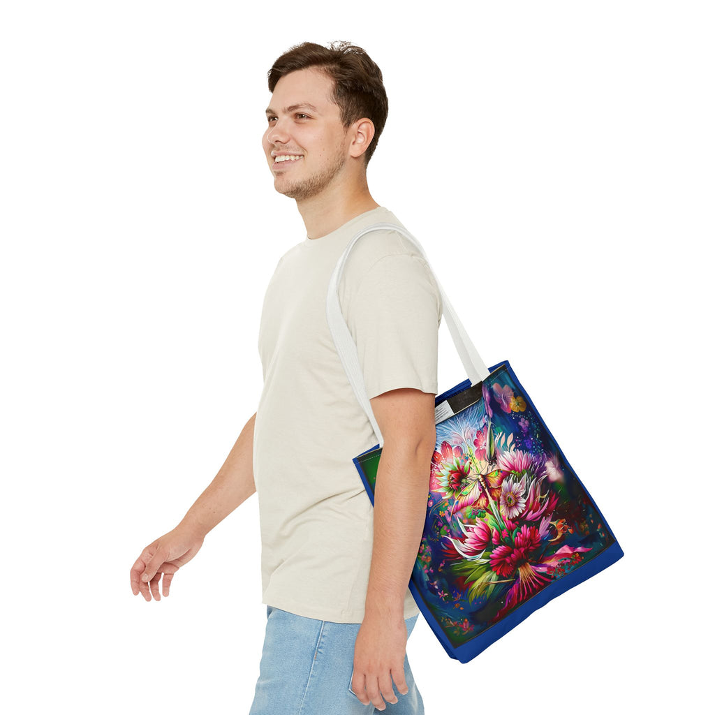 Floral Fantasy Tote Bag — Vibrant All-Over Print Blooming Bouquet
