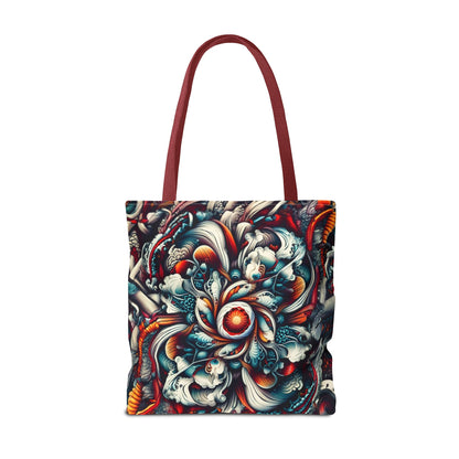 Artistic Tote Bag, Colorful Flower Design, Boho Style, Everyday Use, Eco-Friendly Gift, Travel Accessory