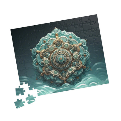 Intricate Mandala Puzzle - Unique 110, 252, 520, 1014-piece Jigsaw for Mindful Relaxation, Gift for Puzzle Lovers, Home Decor, Meditation
