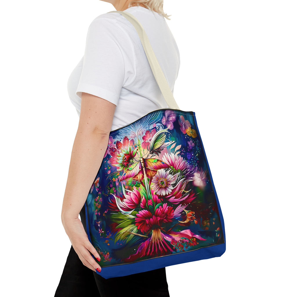 Floral Fantasy Tote Bag — Vibrant All-Over Print Blooming Bouquet