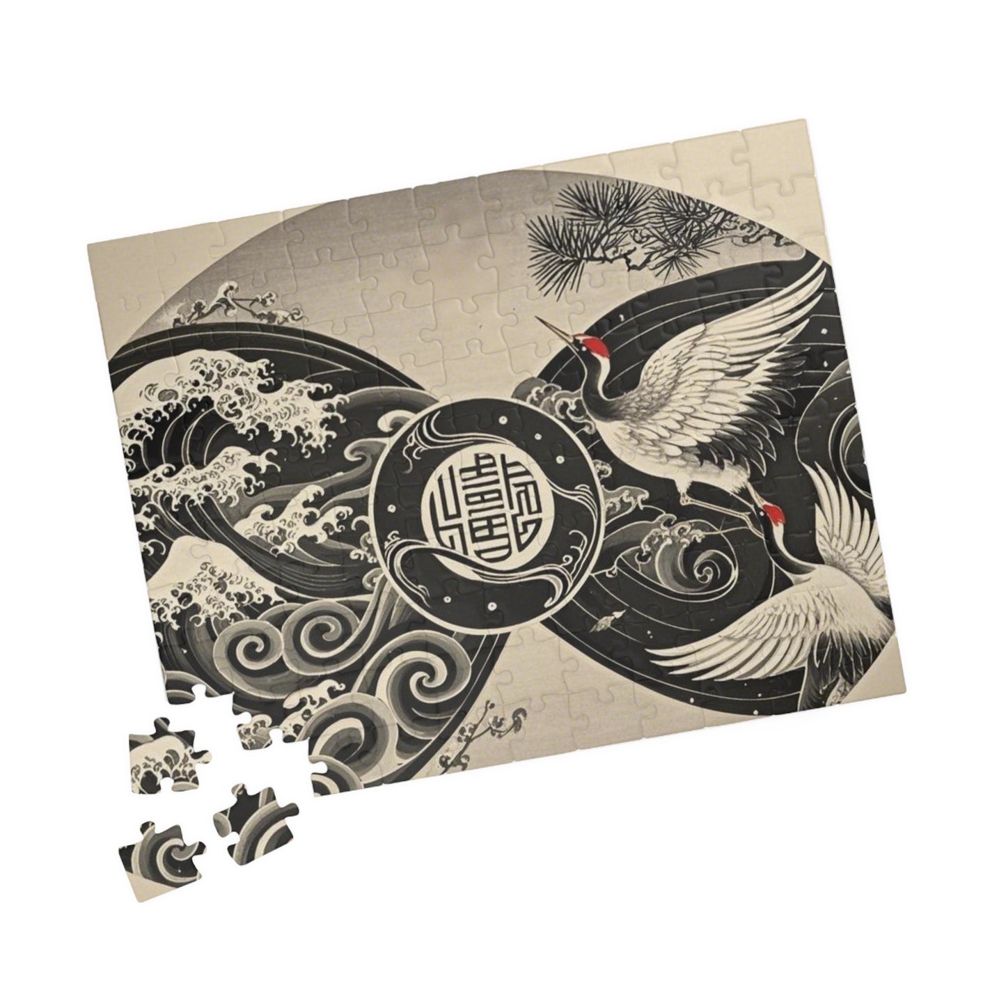 Elegant Crane Puzzle - Serene Artwork for Relaxation and Family Fun, Unique Gift for Puzzle Lovers, Home Decor, Mindfulness Activity, [...]