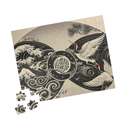 Elegant Crane Puzzle - Serene Artwork for Relaxation and Family Fun, Unique Gift for Puzzle Lovers, Home Decor, Mindfulness Activity, [...]