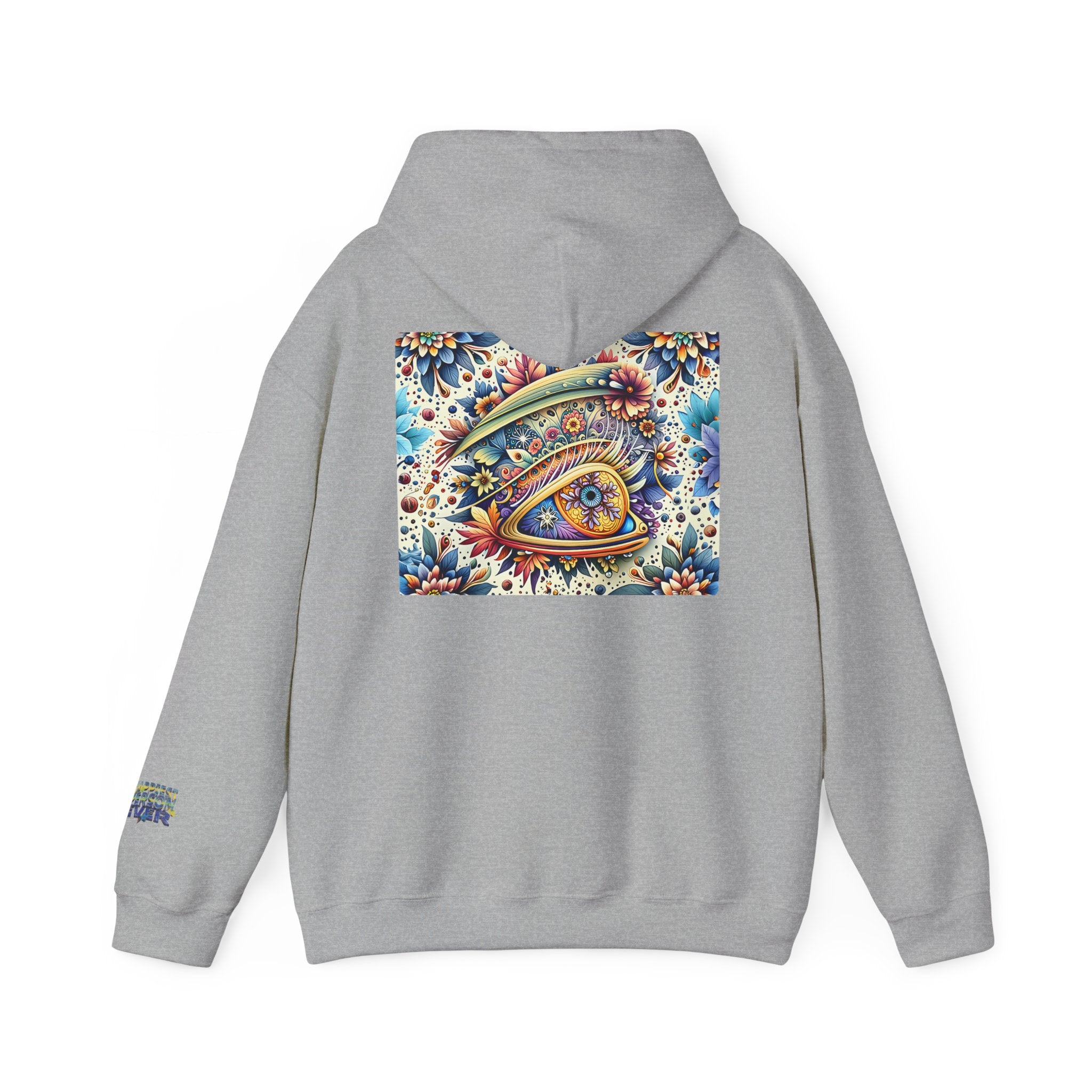 Happy Person Hoodie — Colorful Psychedelic Eye Art Pullover