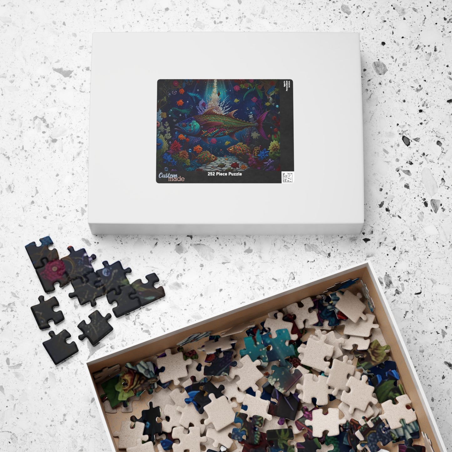 Underwater Wonderland Puzzle - Relaxing Ocean Scene, Mindful Activity, Family Game, Gift for Ocean Lovers, Home Decor