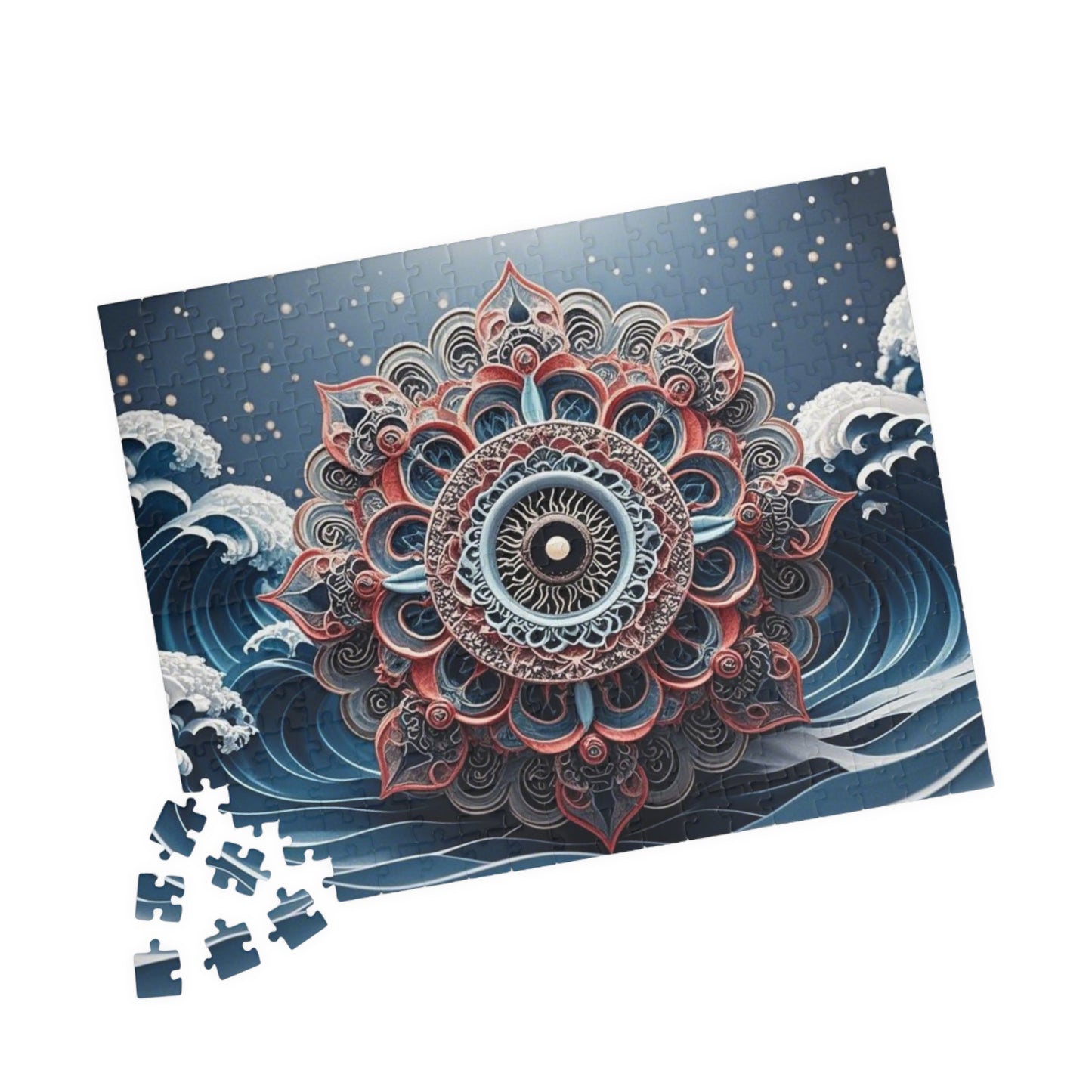 Intricate Mandala Puzzle, Meditation Art Puzzle, Relaxing Activity, Mindfulness Gift, Family Game Night, Home Decor Puzzle
