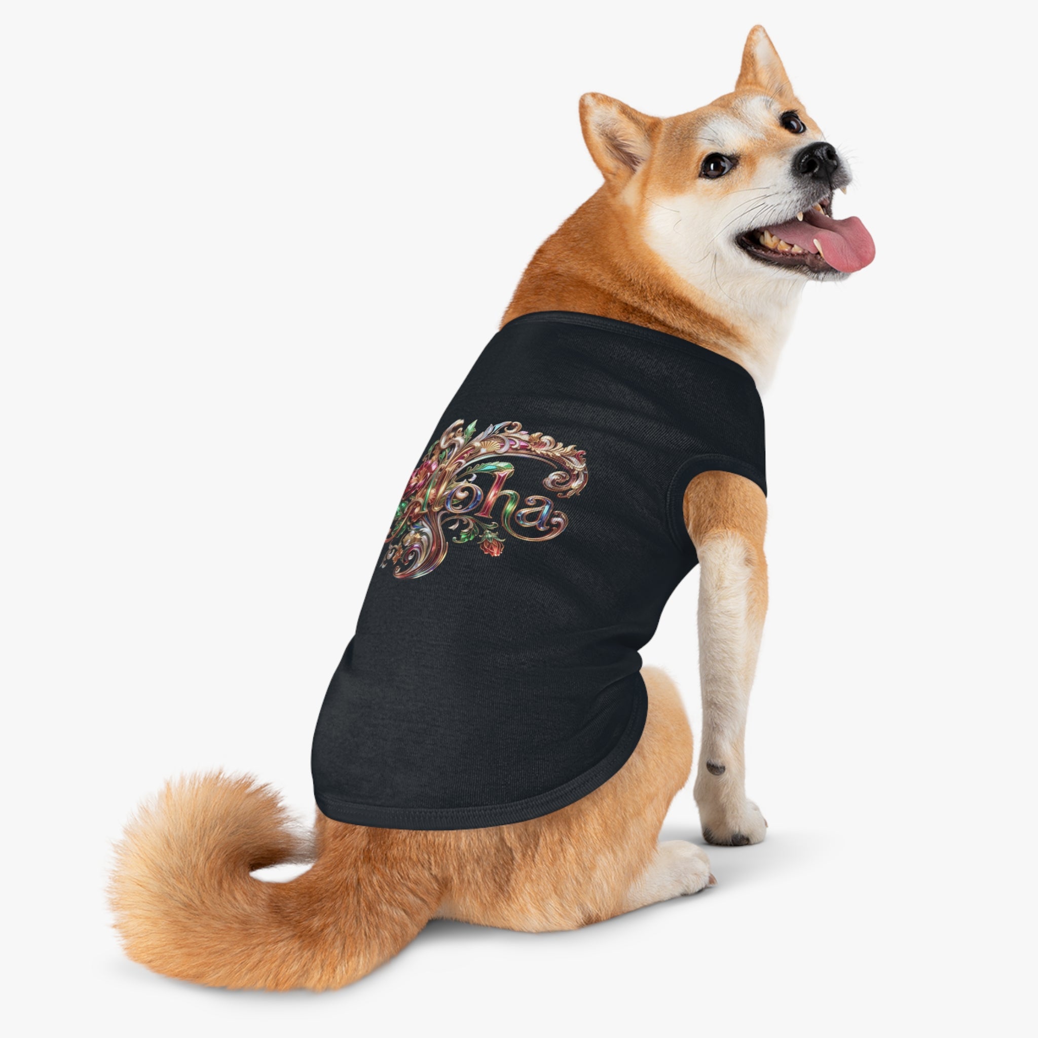 Aloha Floral Pet Tank Top — Tropical Dog Shirt