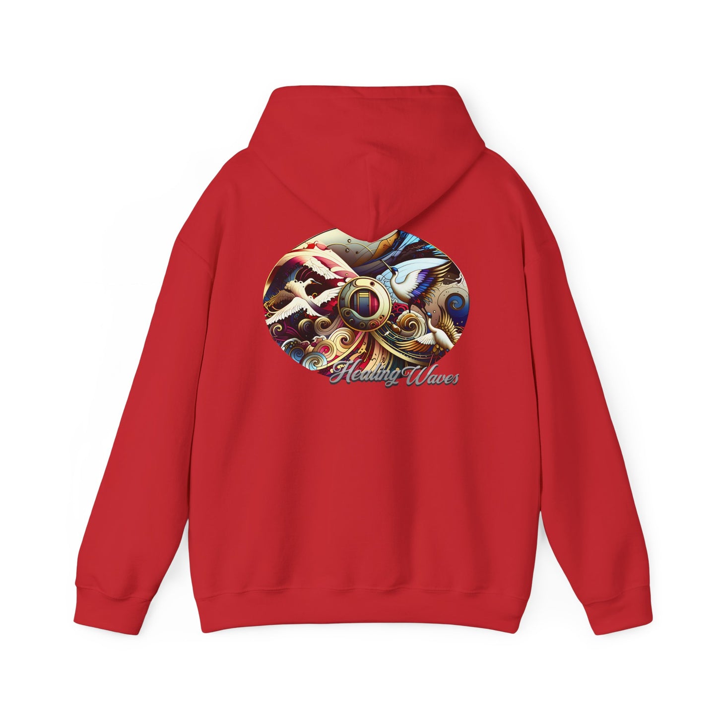 Artistic Unisex Heavy Blend Hoodie - Cozy Graphic Sweatshirt, Ideal for Casual Outfits, Unique Gifts, Streetwear Style, Comfortable Layering