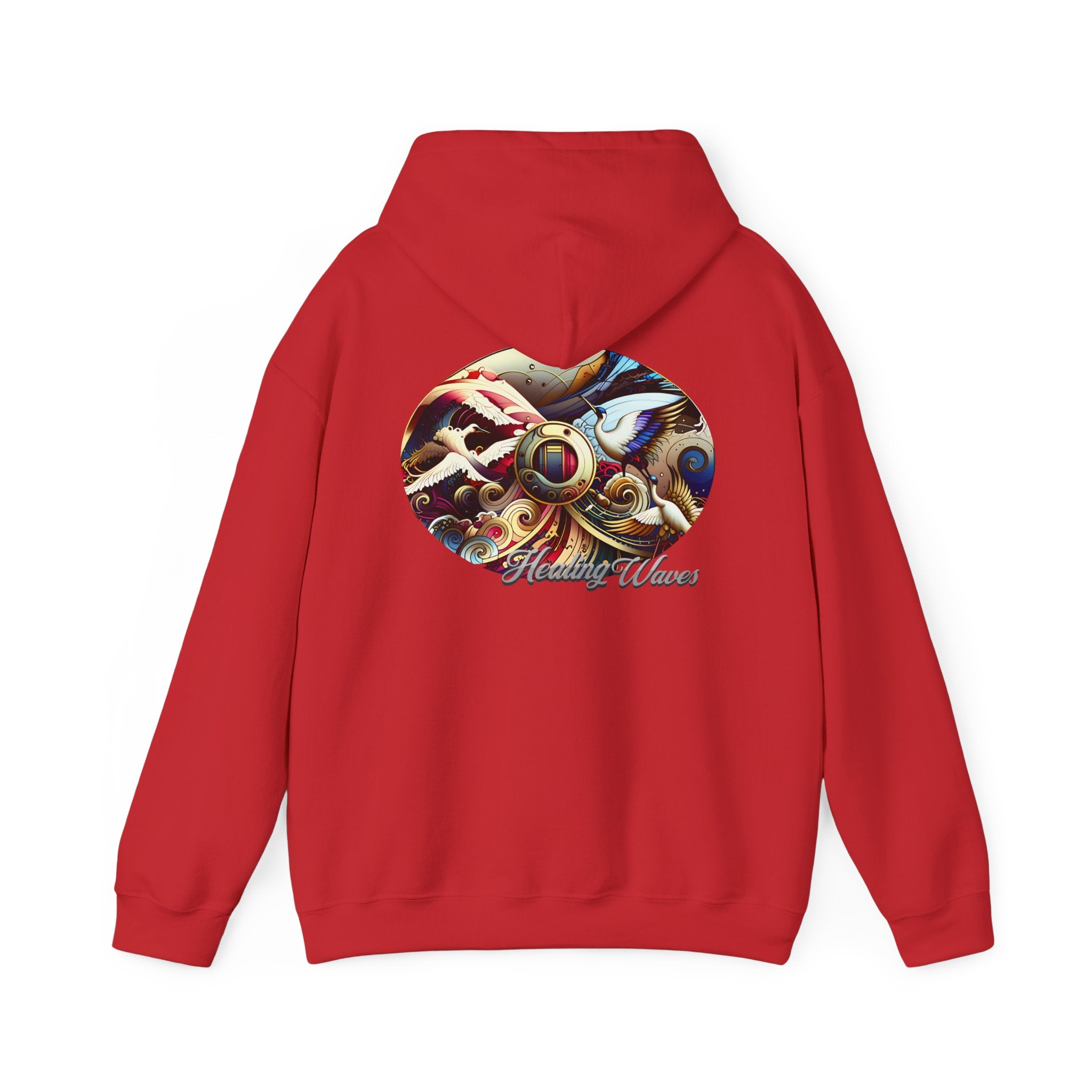 Artistic Unisex Heavy Blend Hoodie - Cozy Graphic Sweatshirt, Ideal for Casual Outfits, Unique Gifts, Streetwear Style, Comfortable Layering