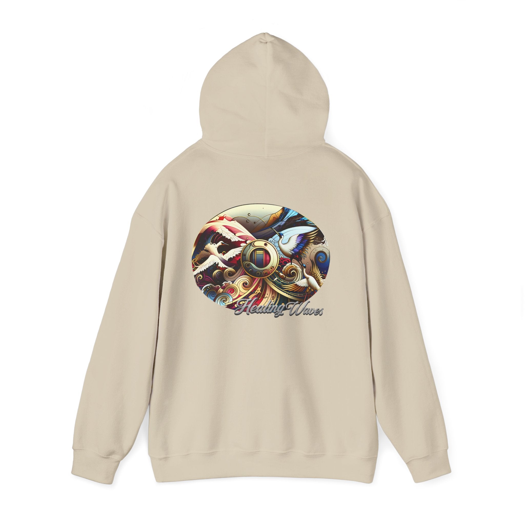 Artistic Unisex Heavy Blend Hoodie - Cozy Graphic Sweatshirt, Ideal for Casual Outfits, Unique Gifts, Streetwear Style, Comfortable Layering