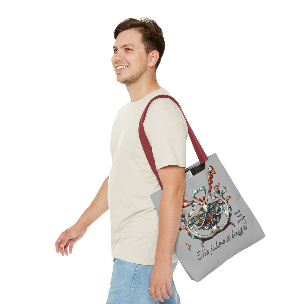 Tote Bag — 'The Future Is Bright' Decorative Butterfly Tote