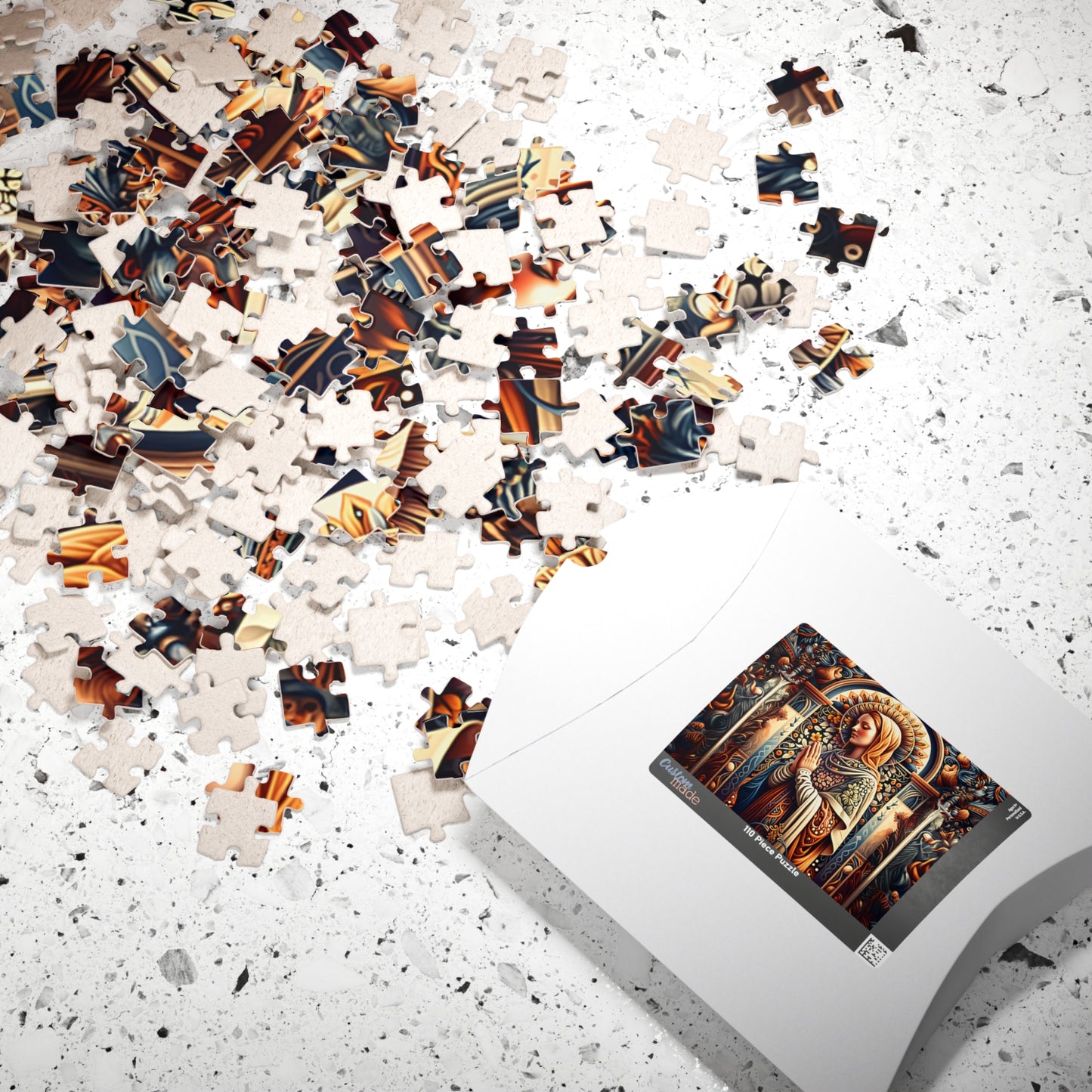 Puzzle of Serenity | Religious Art Puzzle, Jigsaw Puzzle for Meditation, Spiritual Gift, Home Decor, Mindfulness Activity