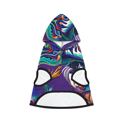 Vibrant Pet Hoodie - Stylish Dog Outfit, Colorful Hooded Jacket for Dogs, Pet Apparel for Fall, Unique Pet Clothing Gift, Cozy Pet Wear