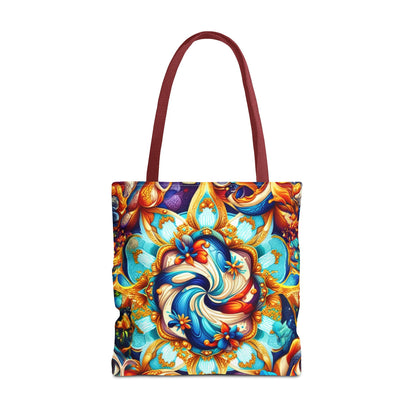 Vibrant Floral Tote Bag – Stylish Reusable Shopping Bag, Boho Beach Tote, Eco-Friendly Gift, Art-Inspired Carry-All