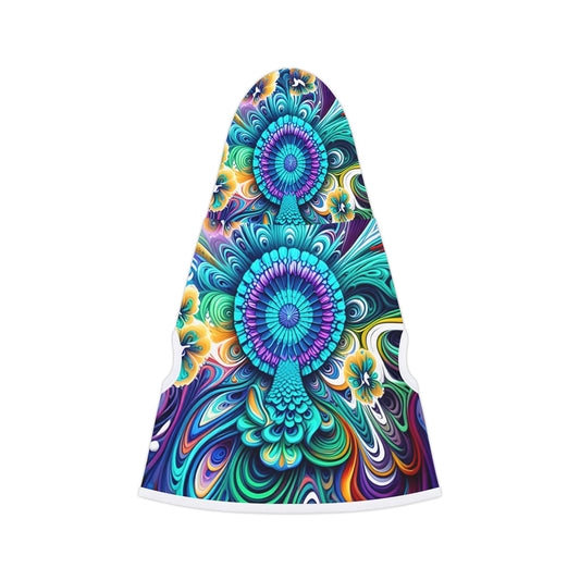 Vibrant Pet Hoodie for Stylish Pets, Colorful Cat Apparel, Trendy Pet Fashion, Unique Hooded Pet Outfit