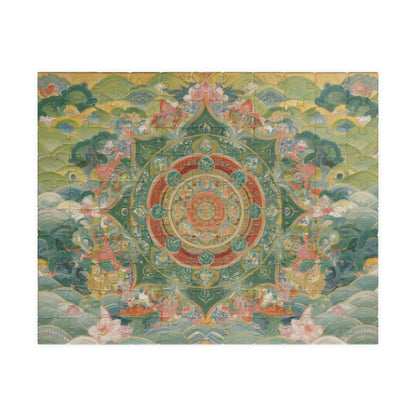 Serene Mandala Puzzle - 110, 252, 520, 1014-piece, Meditation Gift, Mindfulness Activity, Unique Home Decor, Family Game Night