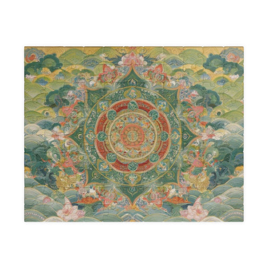 Serene Mandala Puzzle - 110, 252, 520, 1014-piece, Meditation Gift, Mindfulness Activity, Unique Home Decor, Family Game Night