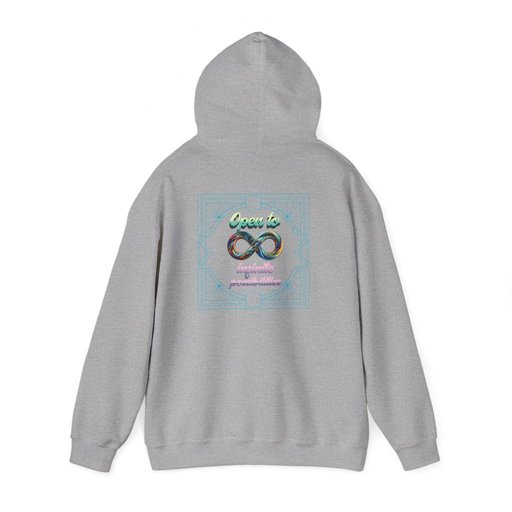 Infinite Possibilities Unisex Heavy Blend Hooded Sweatshirt, Cozy Hoodie, Gift for Her/Him, Casual Wear, Inspirational Sweatshirt