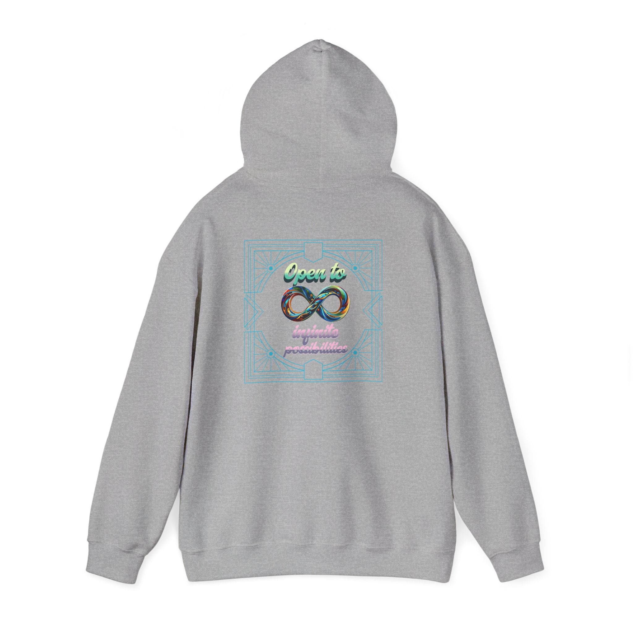 Infinite Possibilities Unisex Heavy Blend Hooded Sweatshirt, Cozy Hoodie, Gift for Her/Him, Casual Wear, Inspirational Sweatshirt